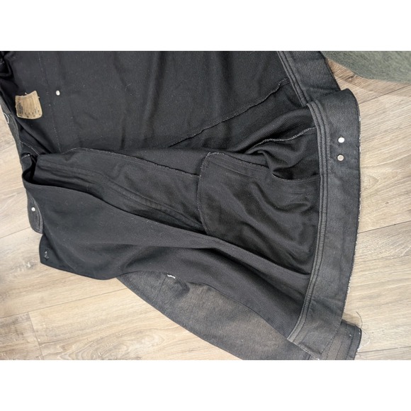 Rocawear Denim Company 2XL Black Moto-Style Jacket Asym Zip Streetwear Hip... - Picture 16 of 16